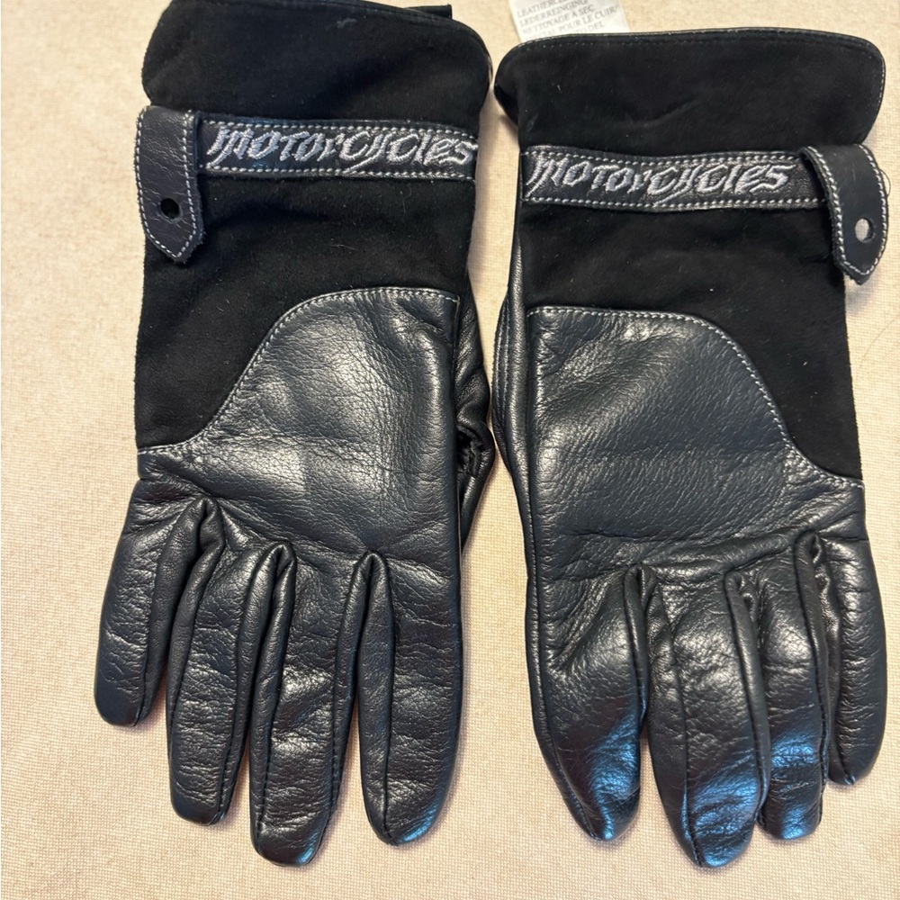 Harley-Davidson Black Leather Riding Gloves